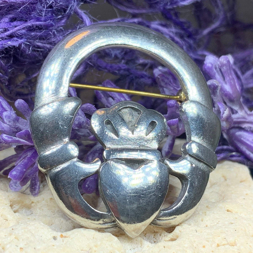 Classic Claddagh Brooch