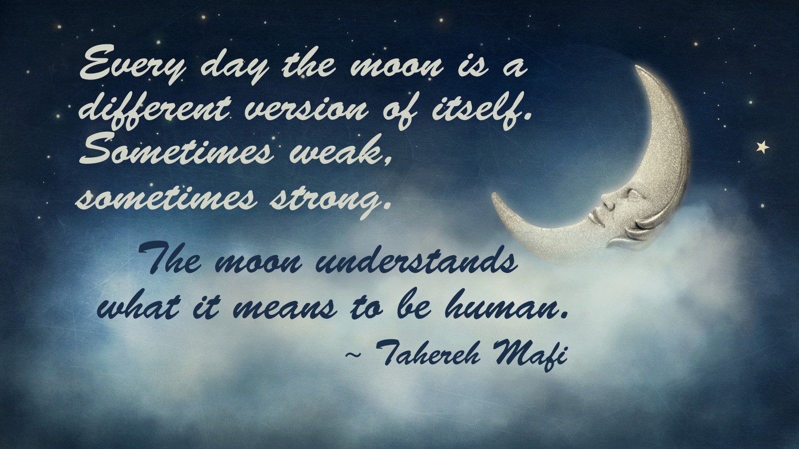 Tri-Color Crescent Moon Necklace