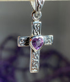 Heart Celtic Cross Necklace