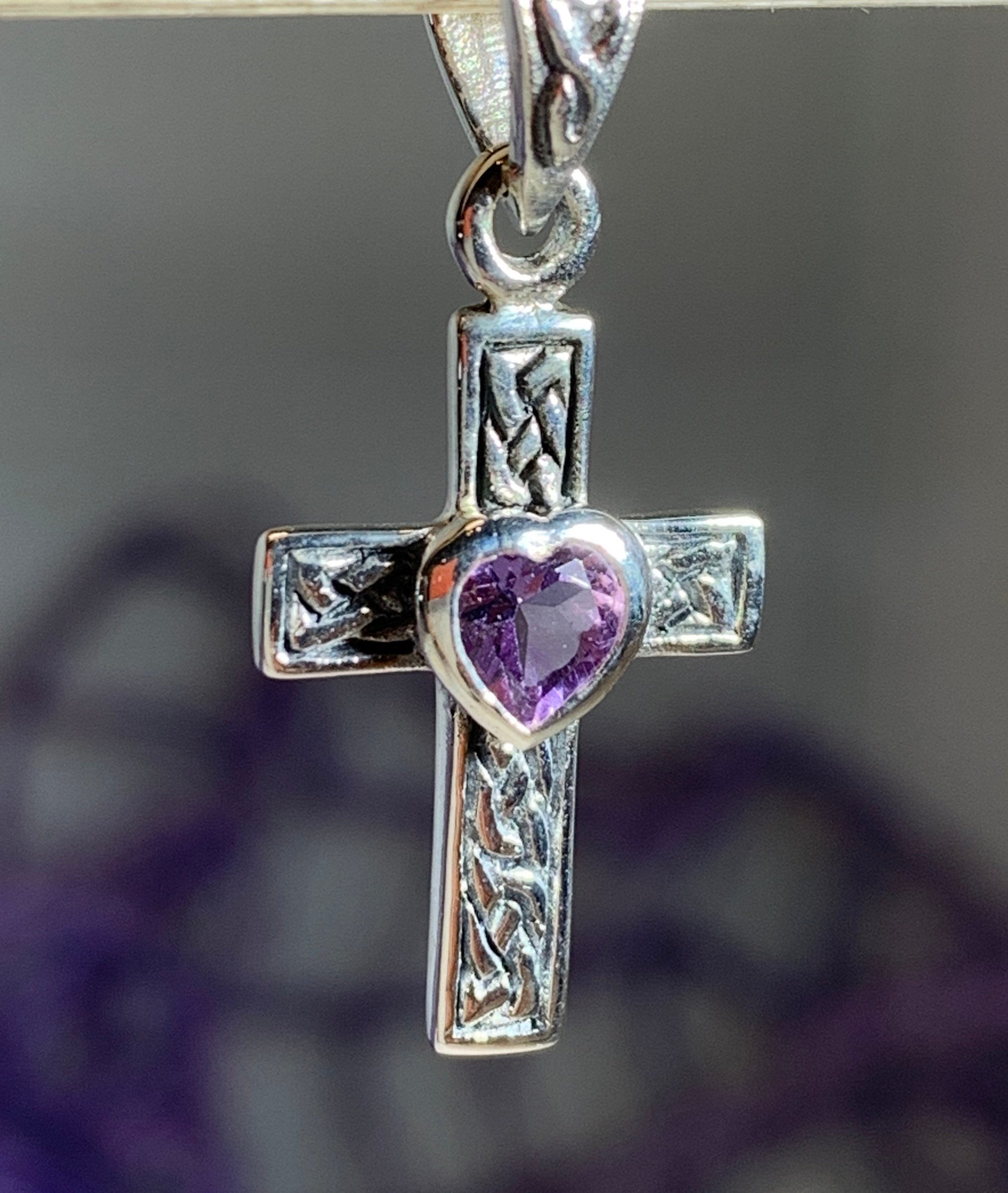 Heart Celtic Cross Necklace
