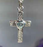 Heart Celtic Cross Necklace