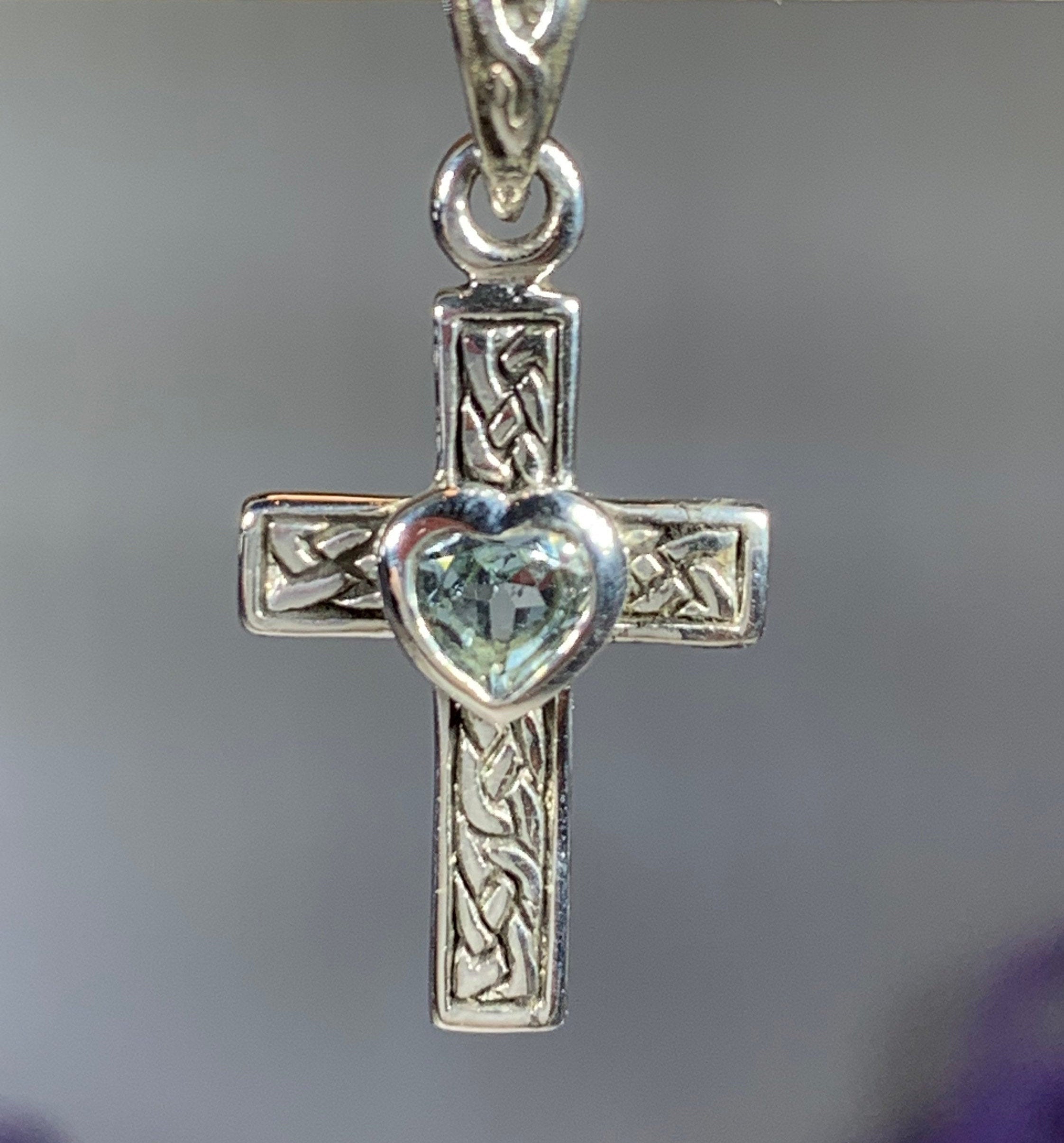 Heart Celtic Cross Necklace