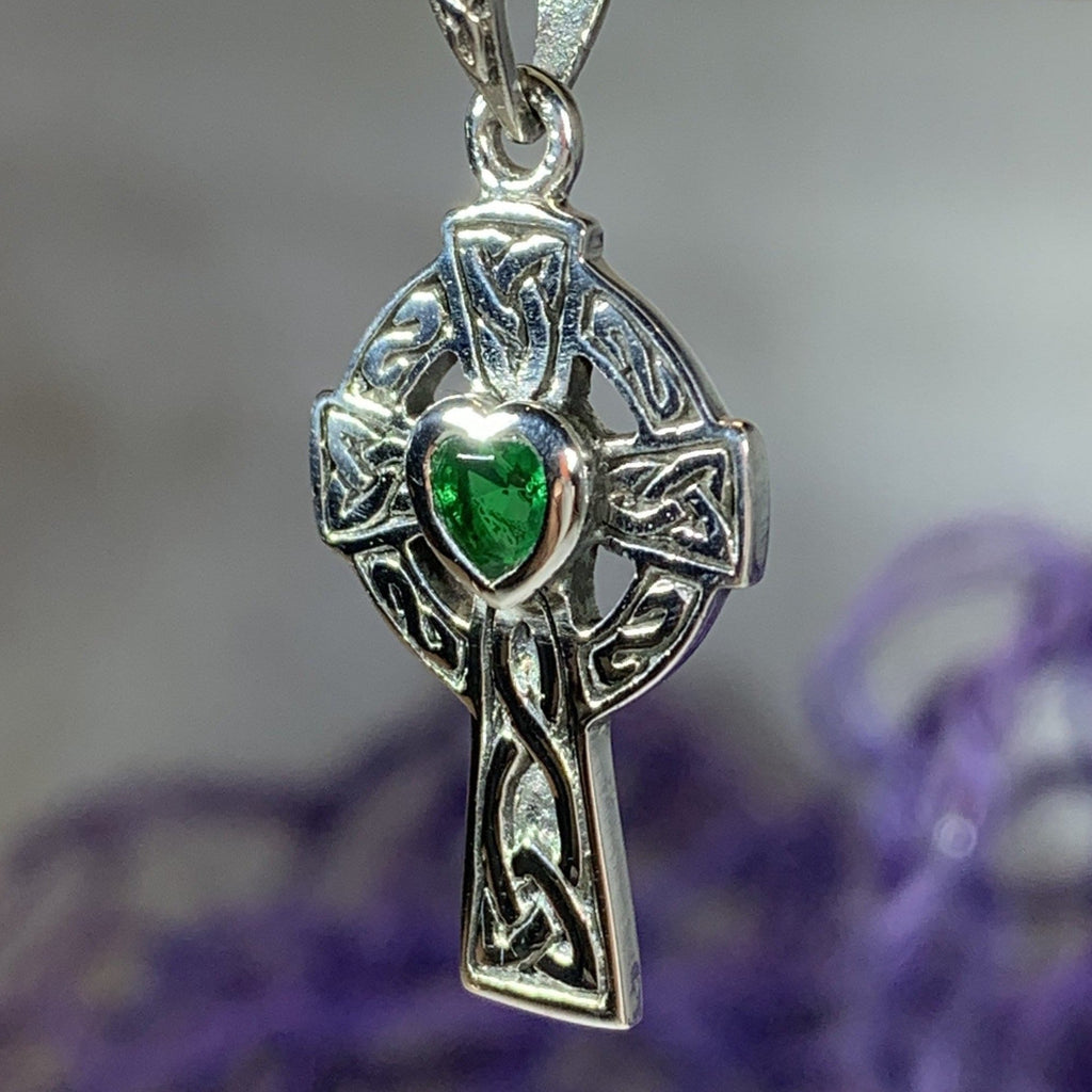 Celtic Cross Heart Necklace