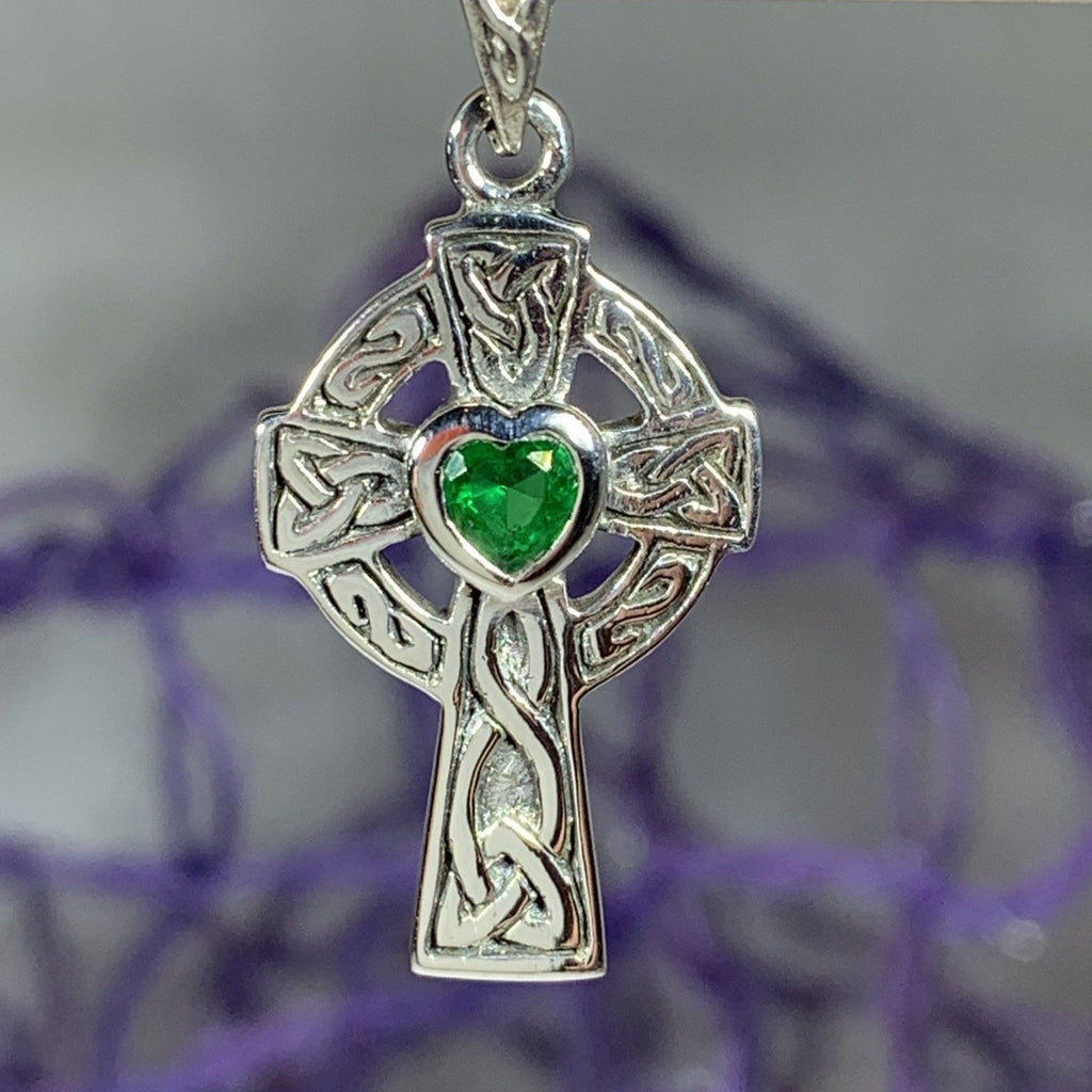 Celtic Cross Heart Necklace