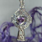 Celtic Cross Heart Necklace