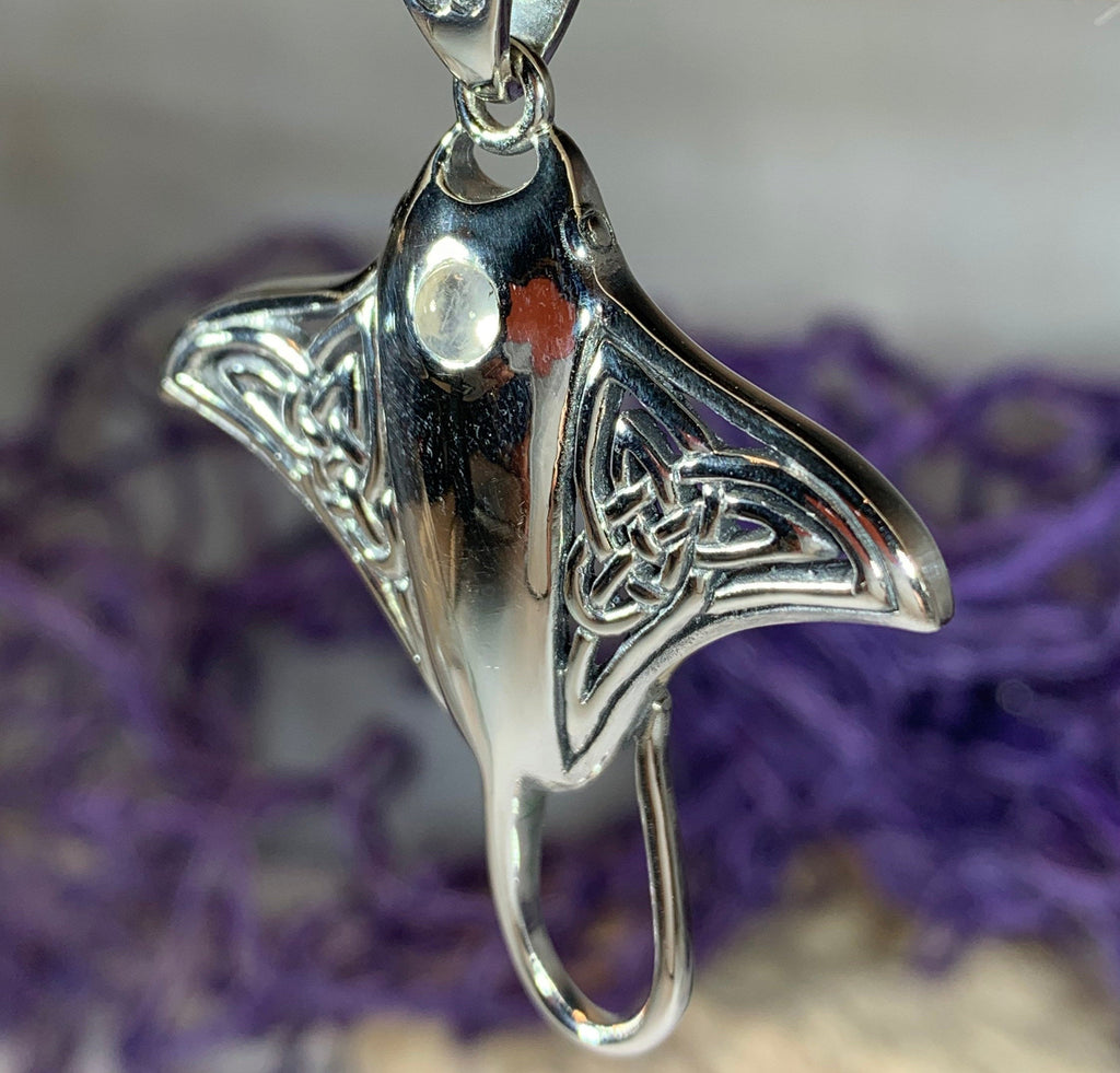 Celtic Manta Ray Necklace