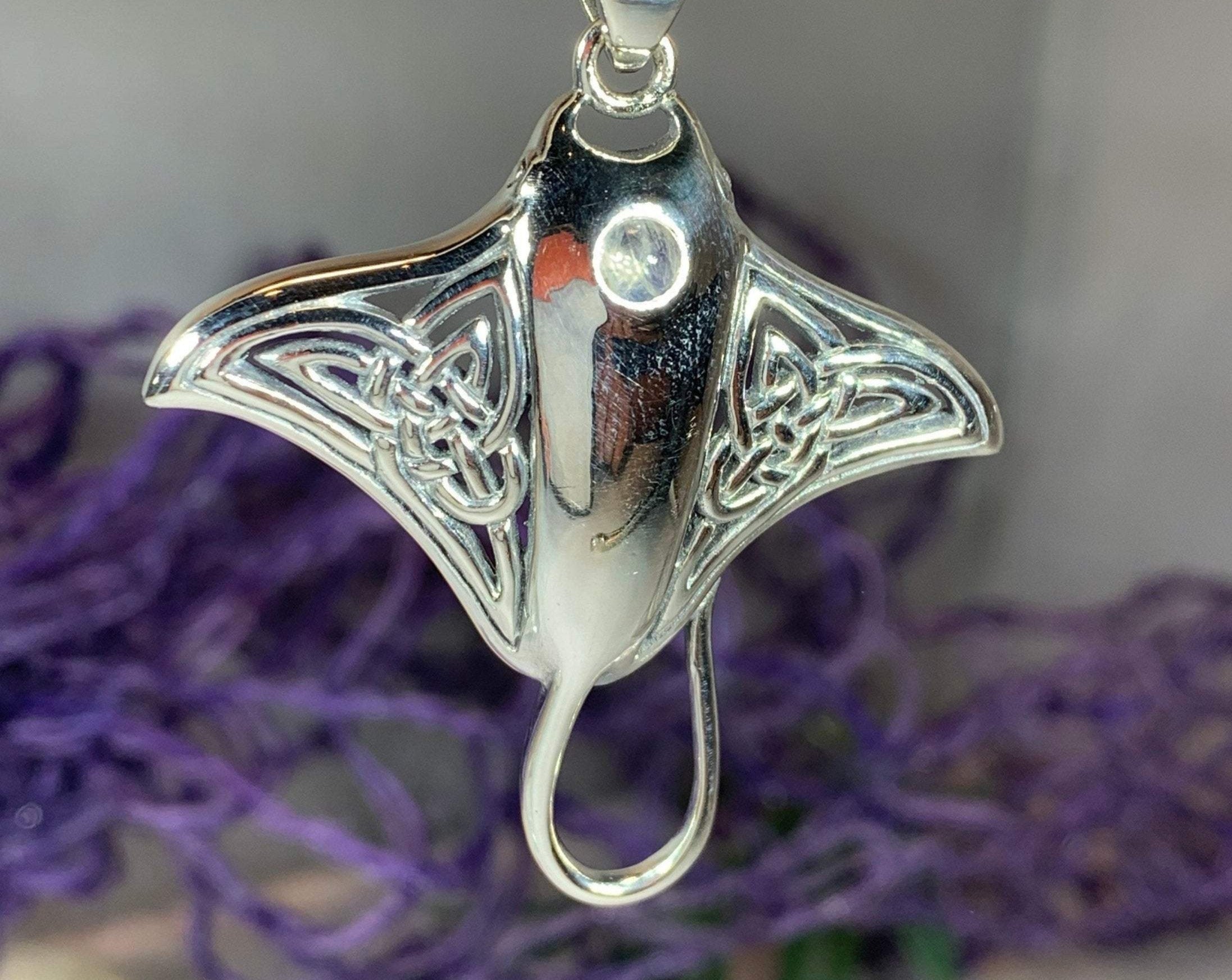 Celtic Manta Ray Necklace