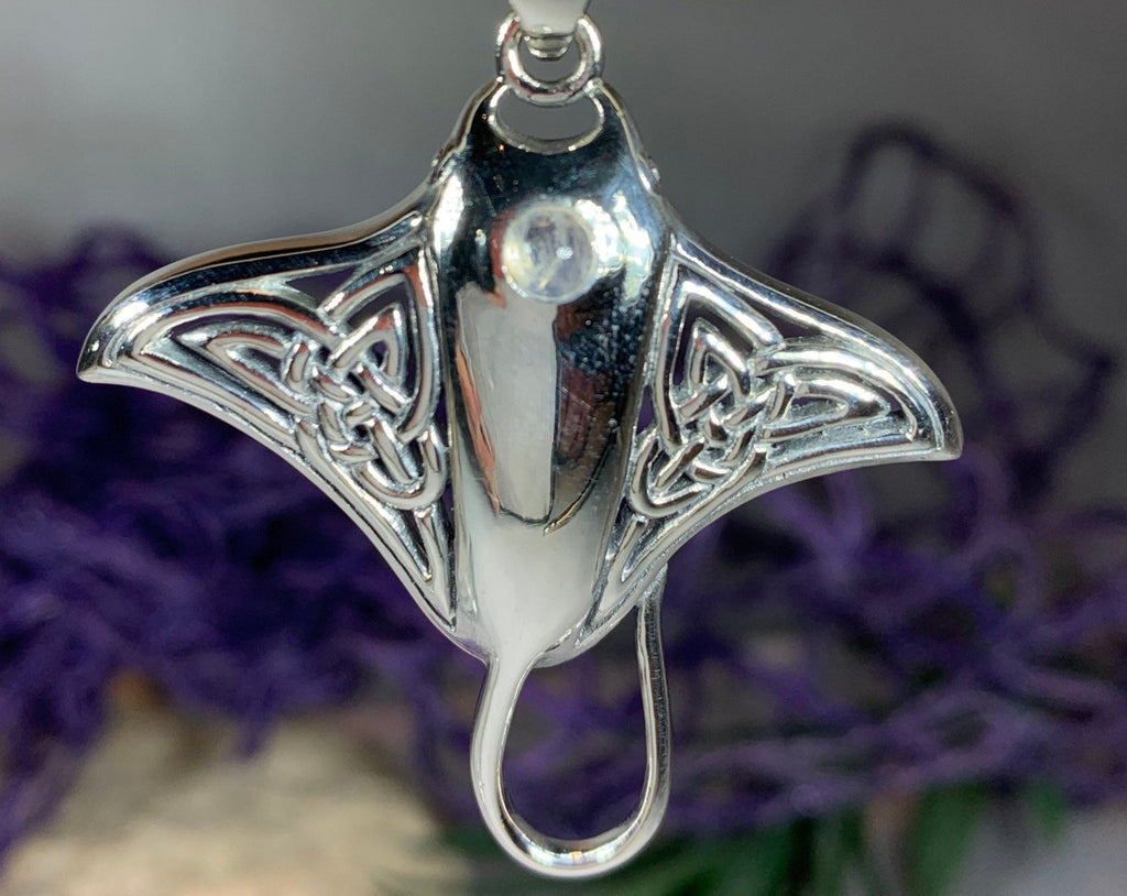 Celtic Manta Ray Necklace