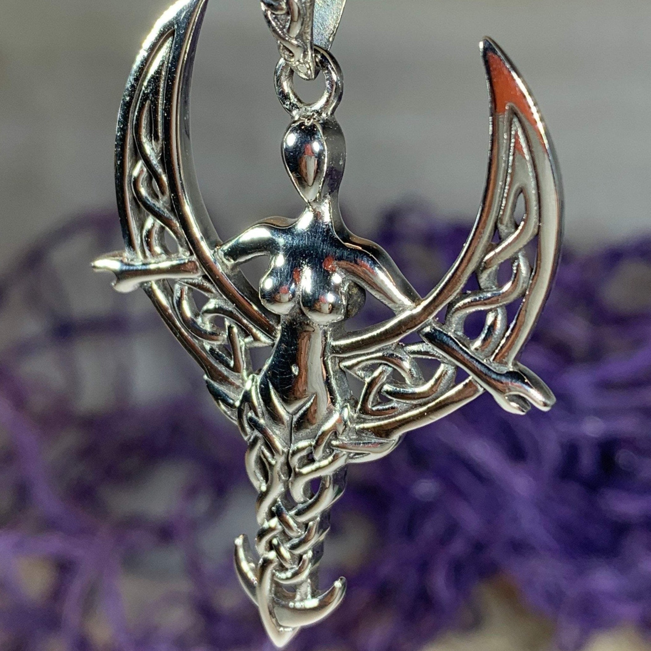 Celtic Moon Goddess Necklace