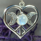 Morgance Triple Moon Love Necklace