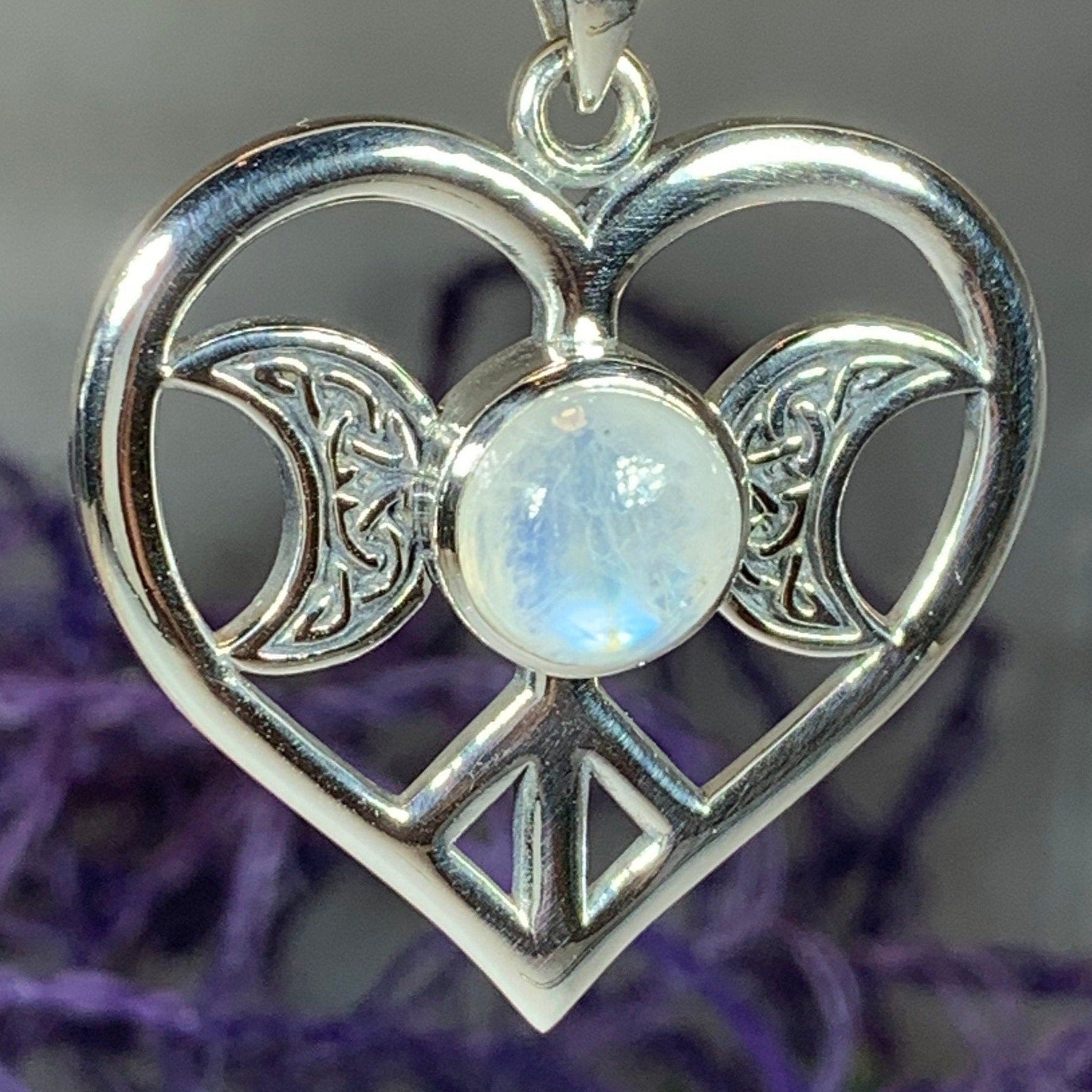 Morgance Triple Moon Love Necklace