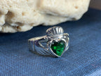 Emerald Claddagh Ring