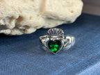 Emerald Claddagh Ring