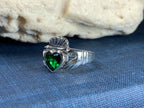 Emerald Claddagh Ring