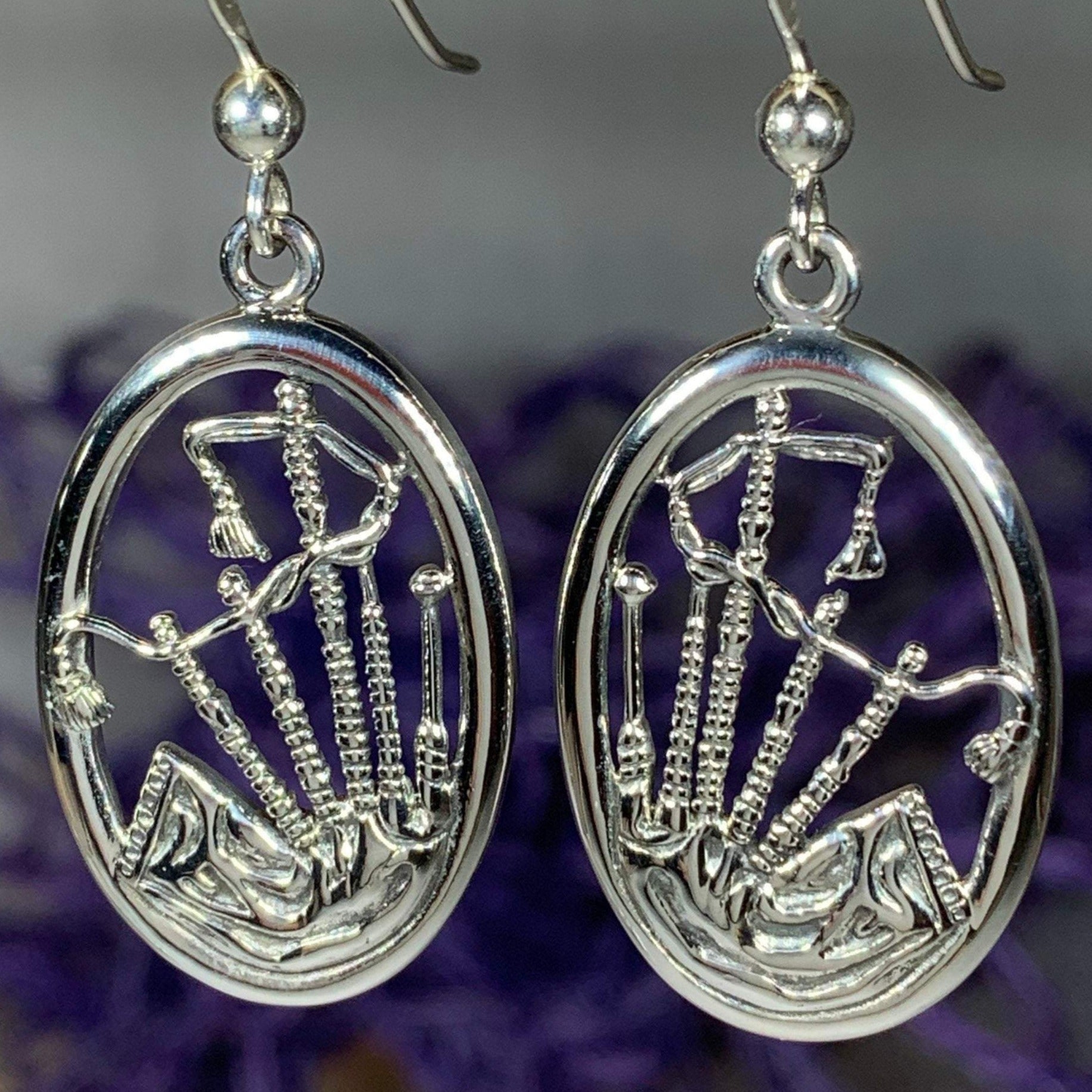 Celtic Bagpipes Earrings