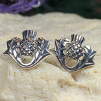 Invergarry Thistle Flower Earrings