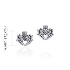 Invergarry Thistle Flower Earrings
