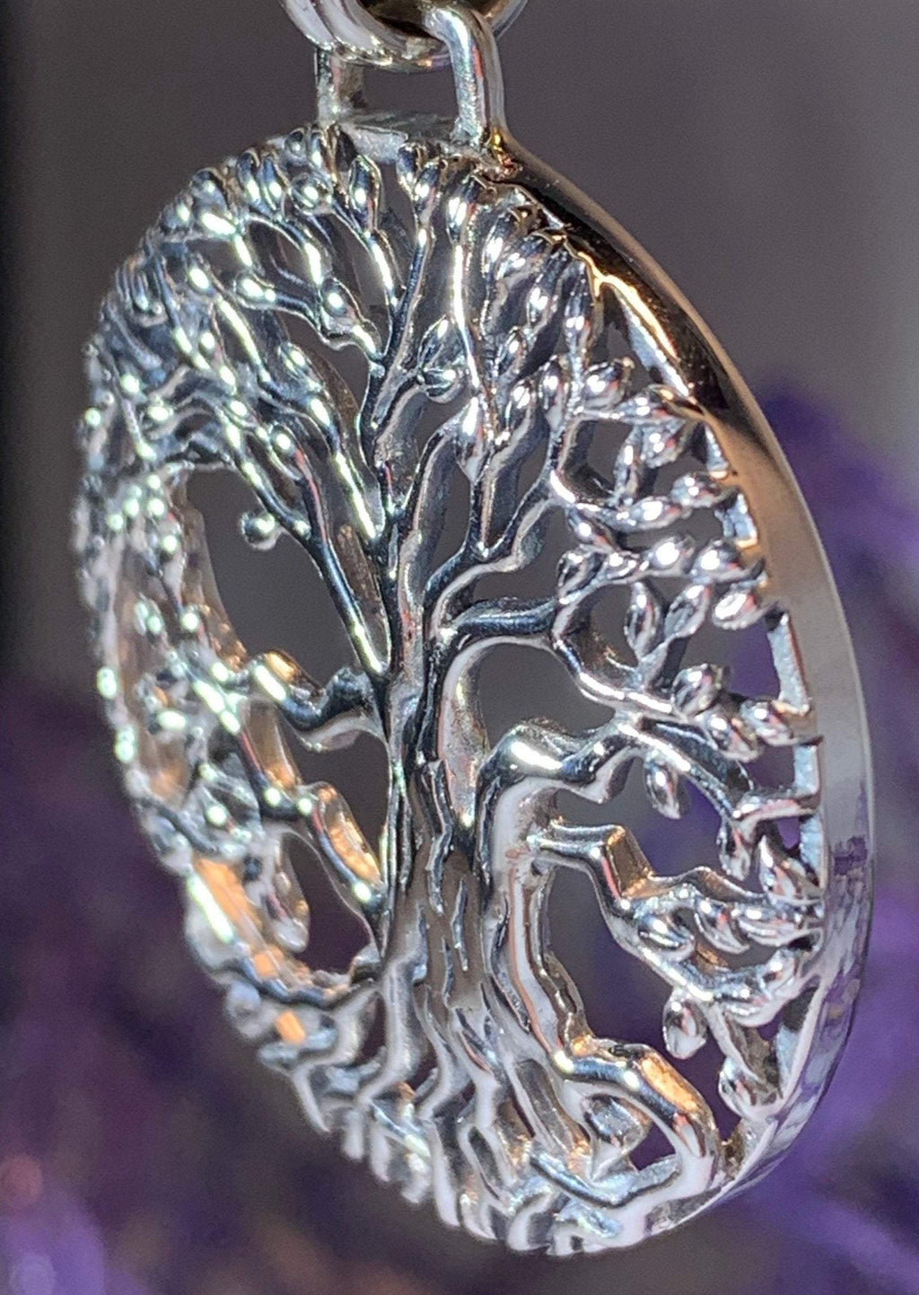 Solstice Tree of Life Silver Necklace