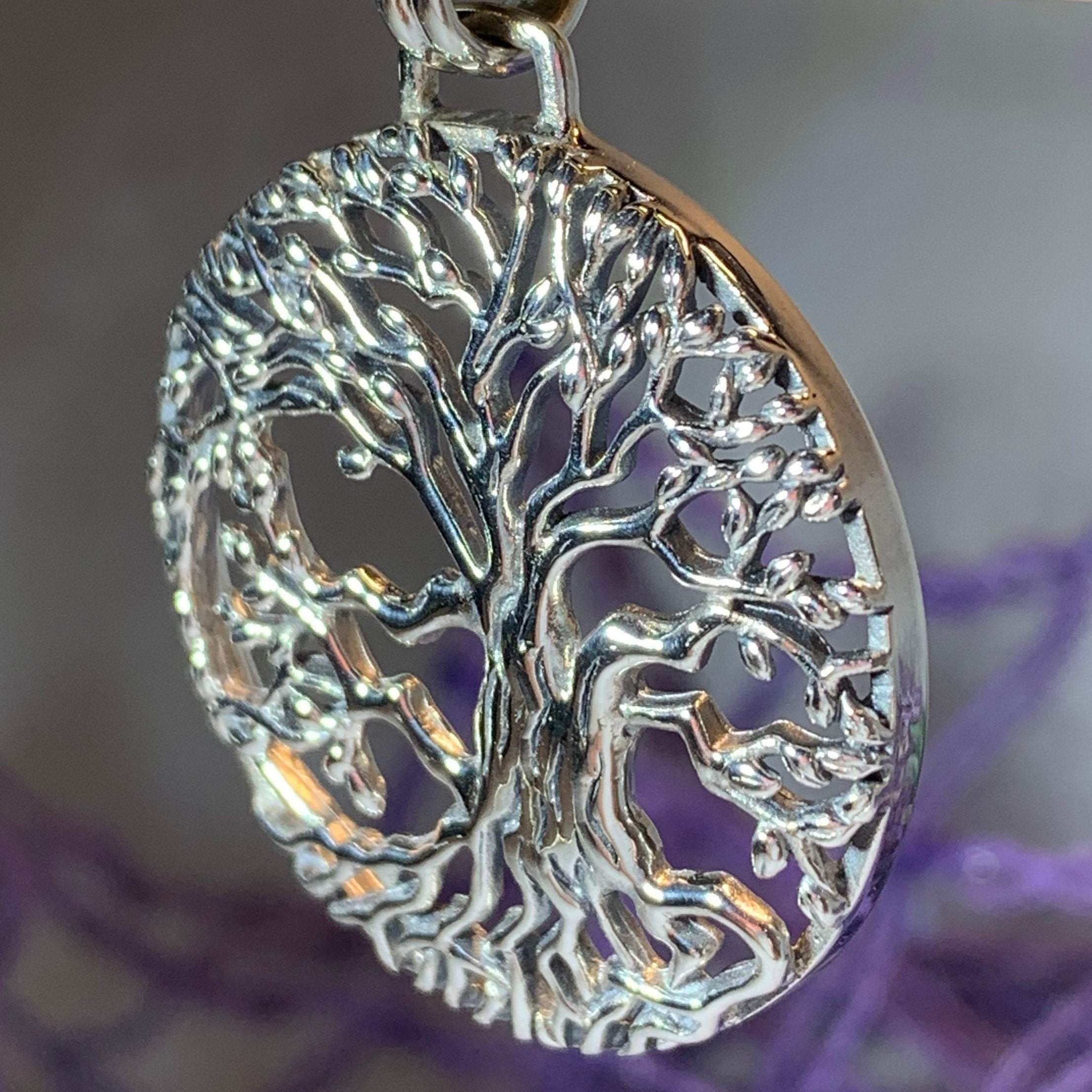 Solstice Tree of Life Silver Necklace