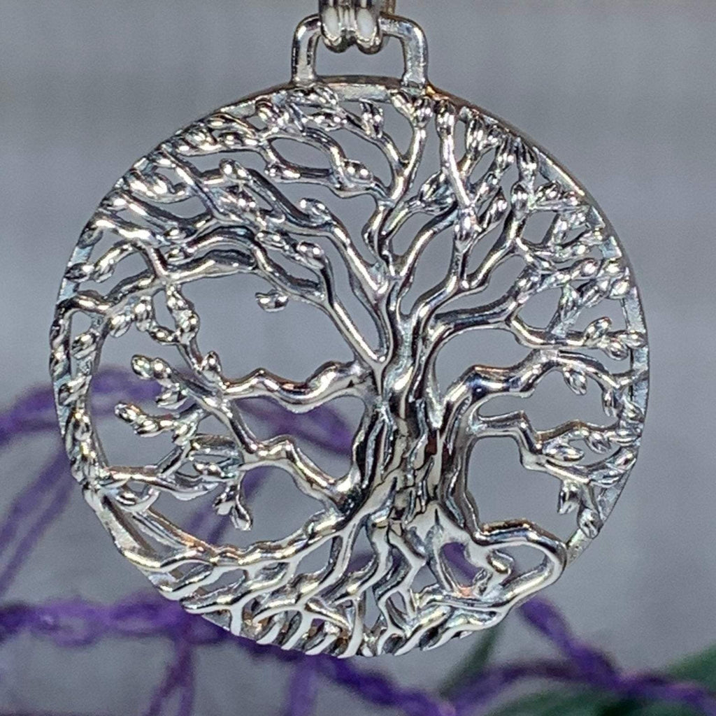 Solstice Tree of Life Silver Necklace