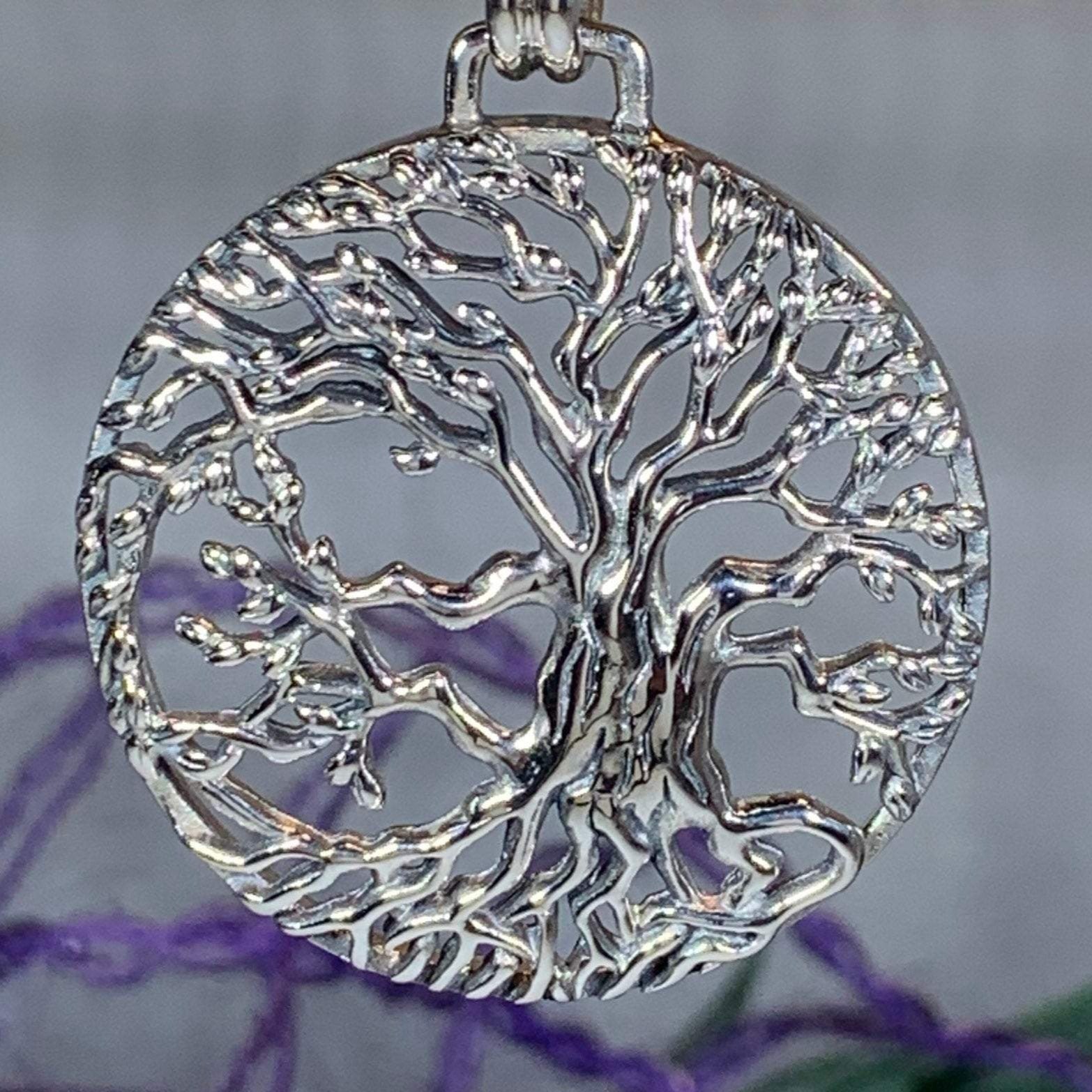 Solstice Tree of Life Silver Necklace