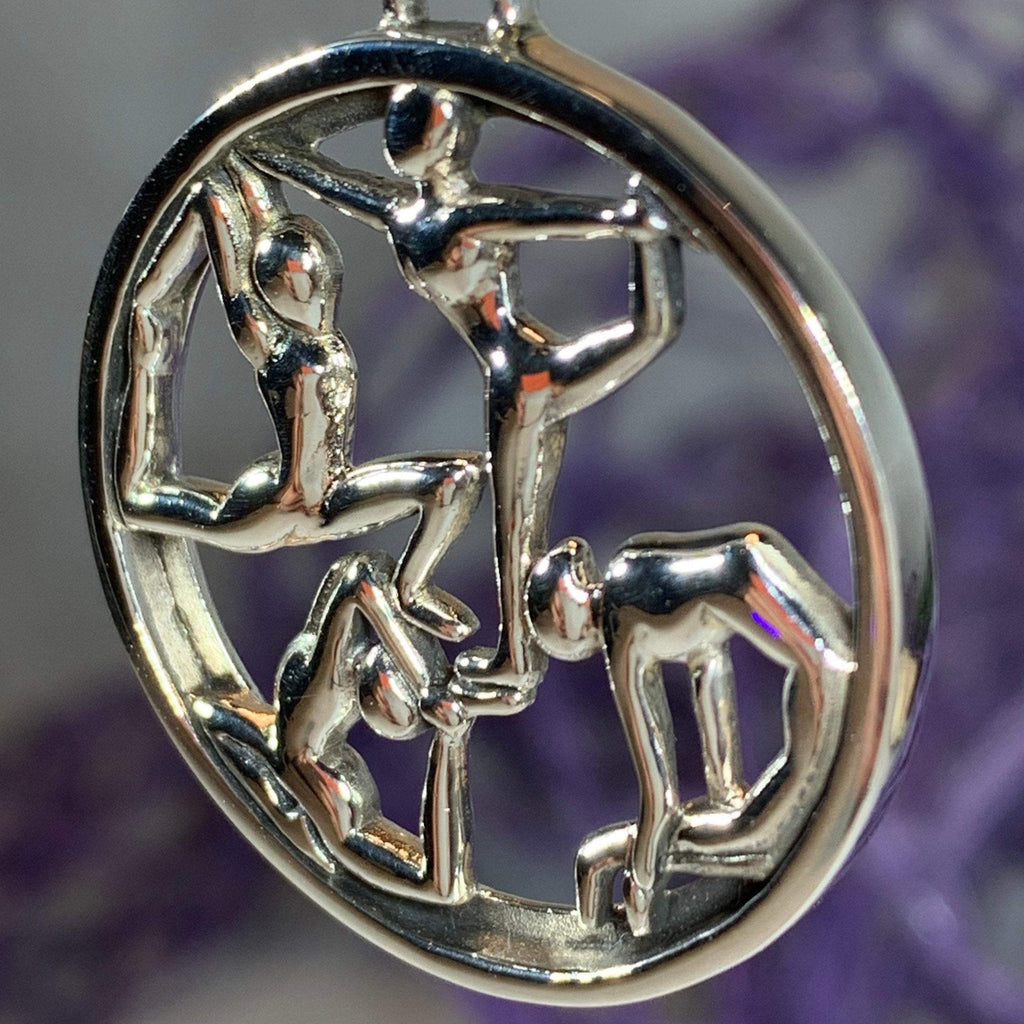 Round Yoga Pose Necklace