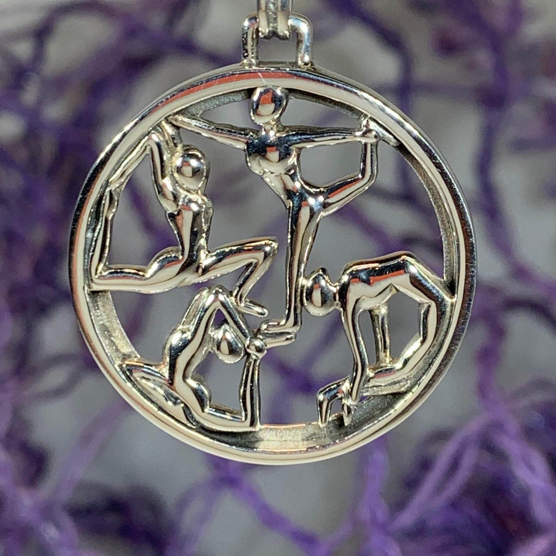 Round Yoga Pose Necklace