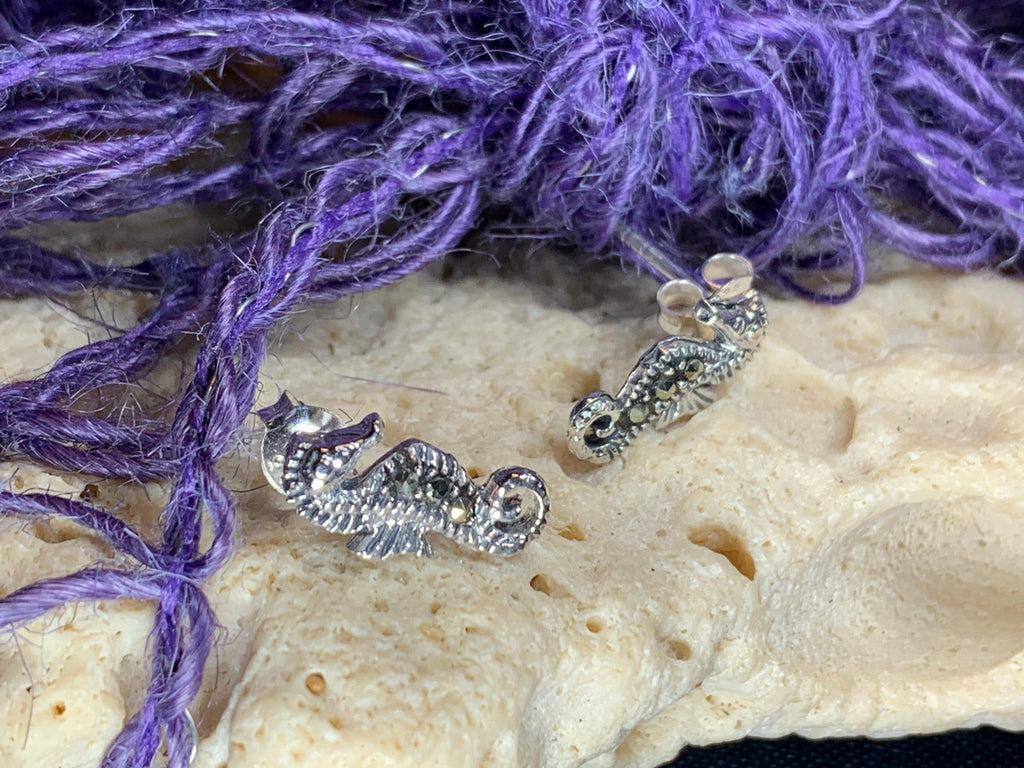 Seahorse Marcasite Earrings