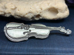 Irish Fiddle Celtic Brooch