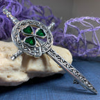 Shamrock Sword Kilt Pin