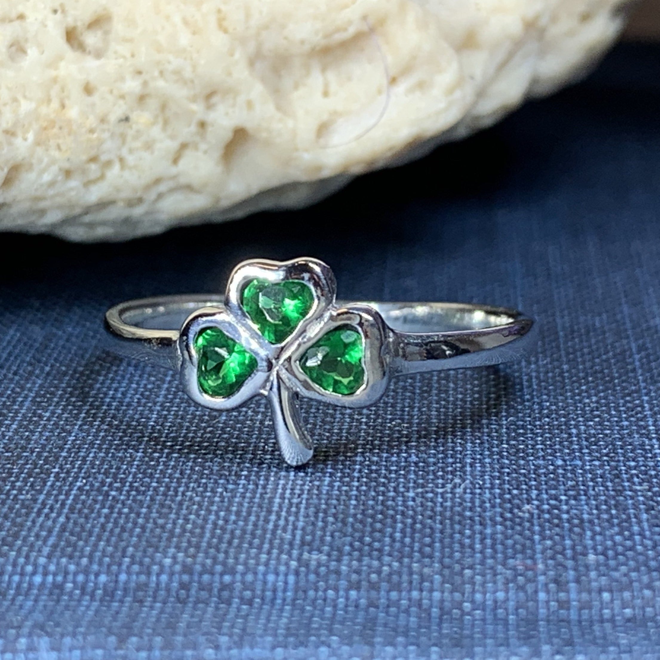 Emerald Isle Shamrock Ring