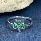 Emerald Isle Shamrock Ring