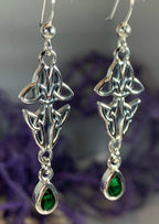Artisan Long Trinity Knot Earrings