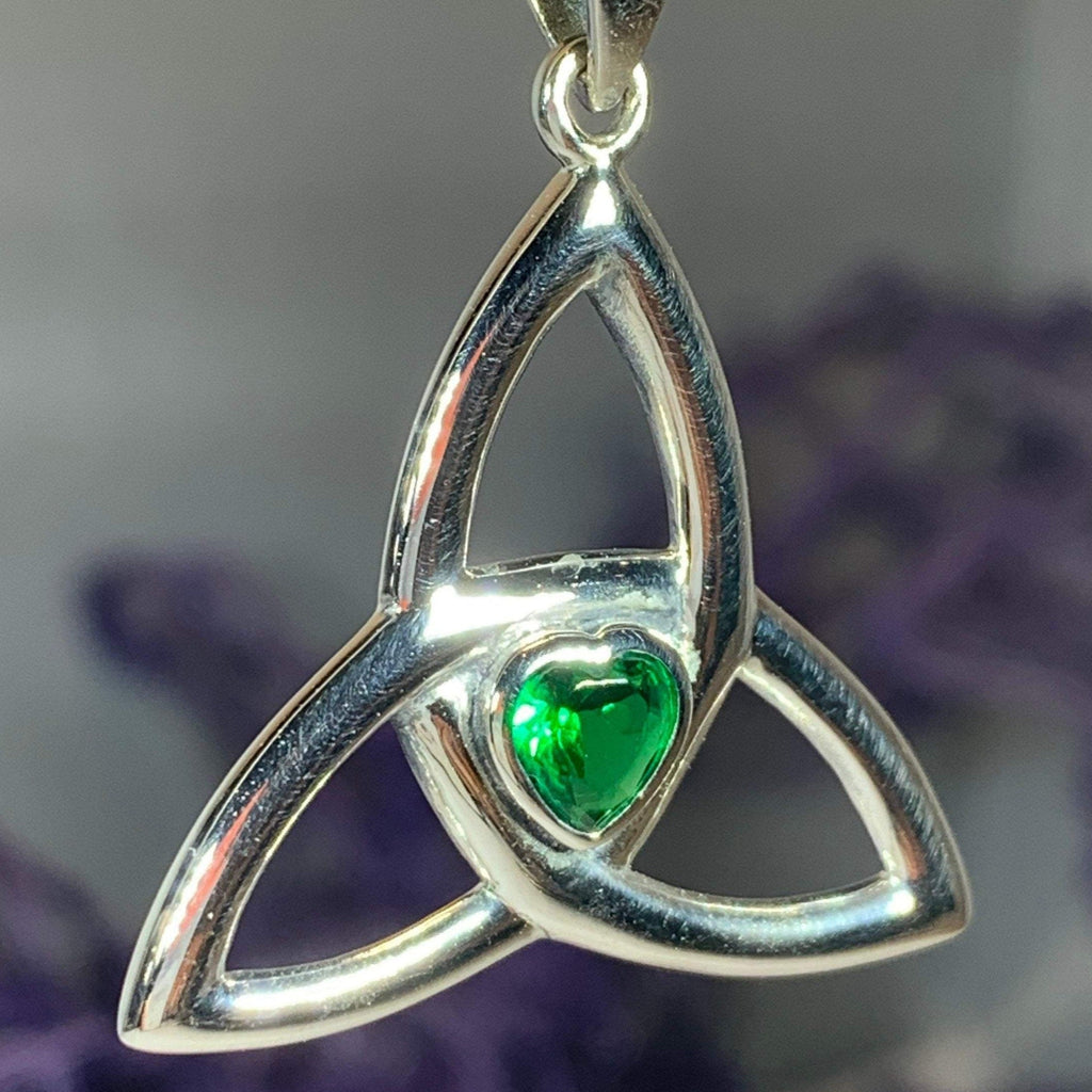 McKenna Trinity Knot Heart Necklace
