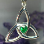 McKenna Trinity Knot Heart Necklace