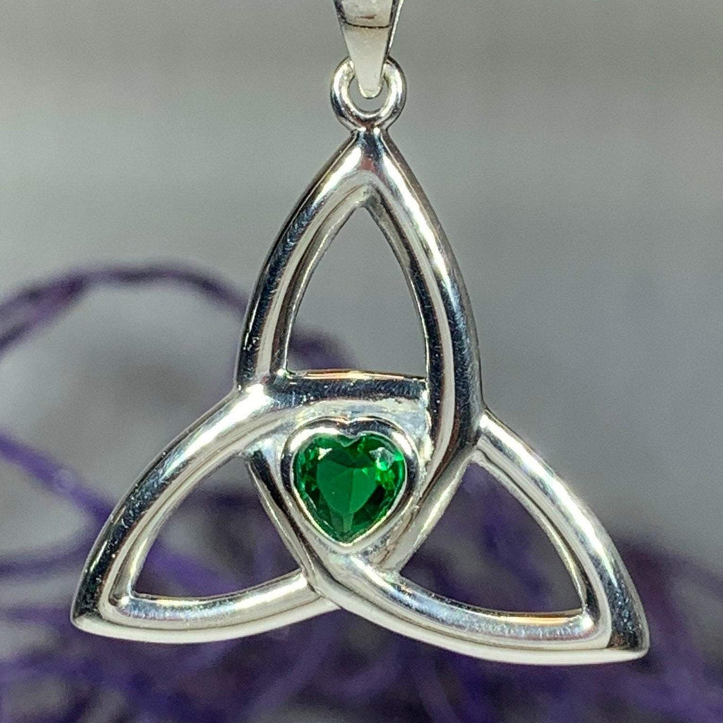 McKenna Trinity Knot Heart Necklace