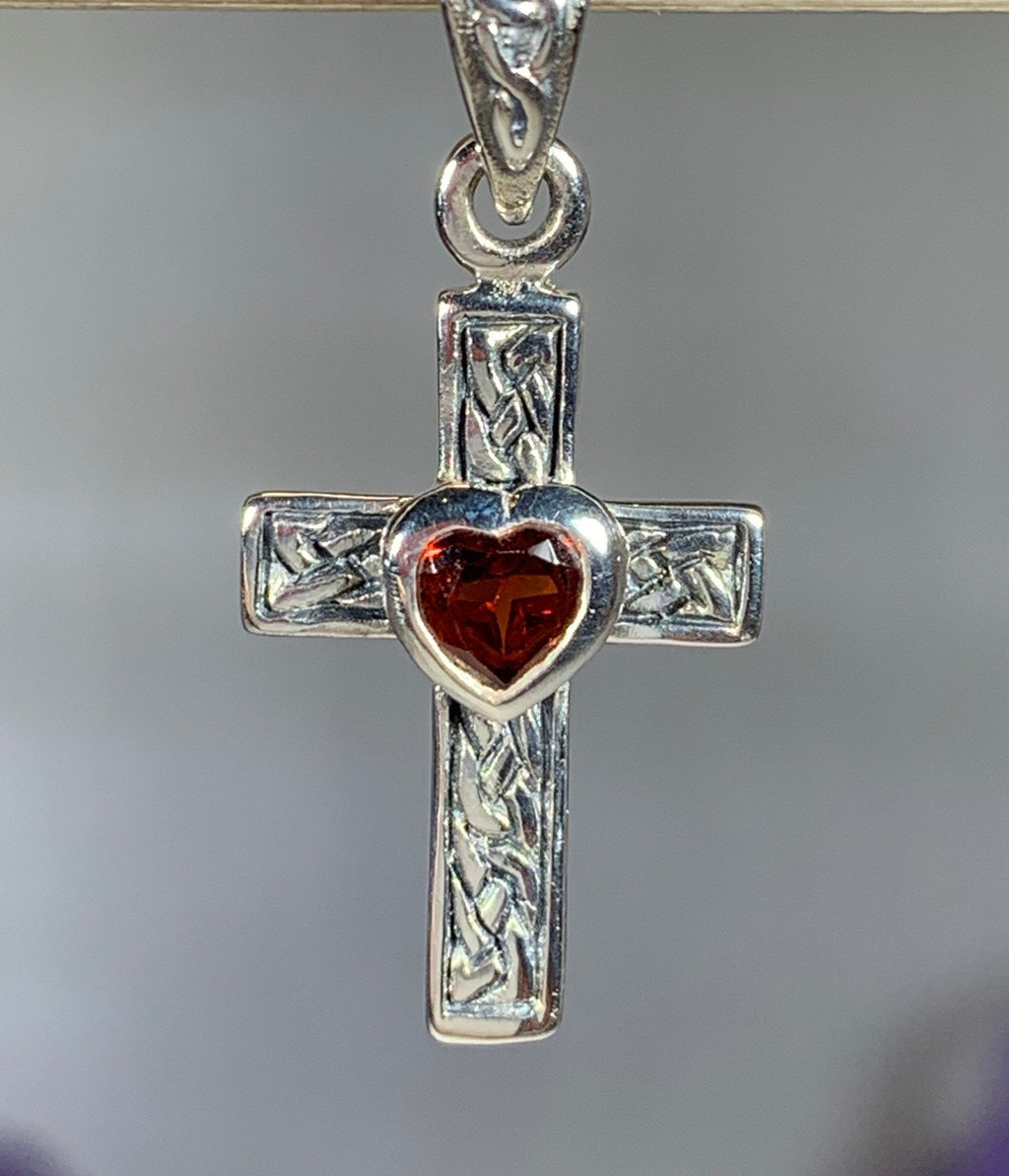 Heart Celtic Cross Necklace