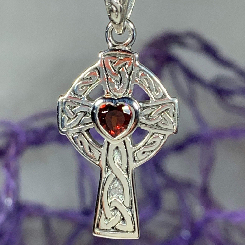 Celtic Cross Heart Necklace
