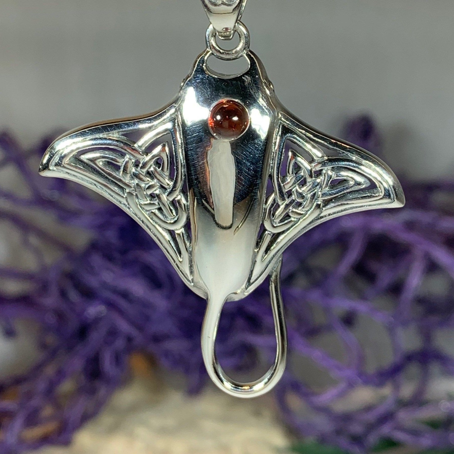 Celtic Manta Ray Necklace