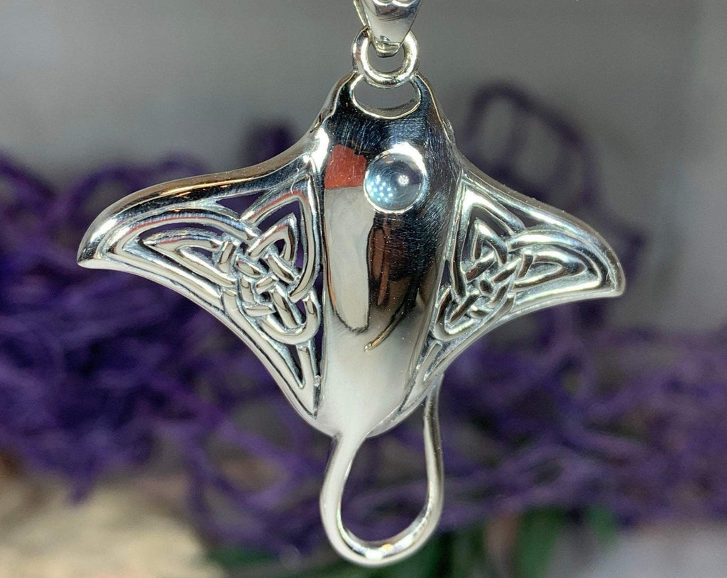 Celtic Manta Ray Necklace
