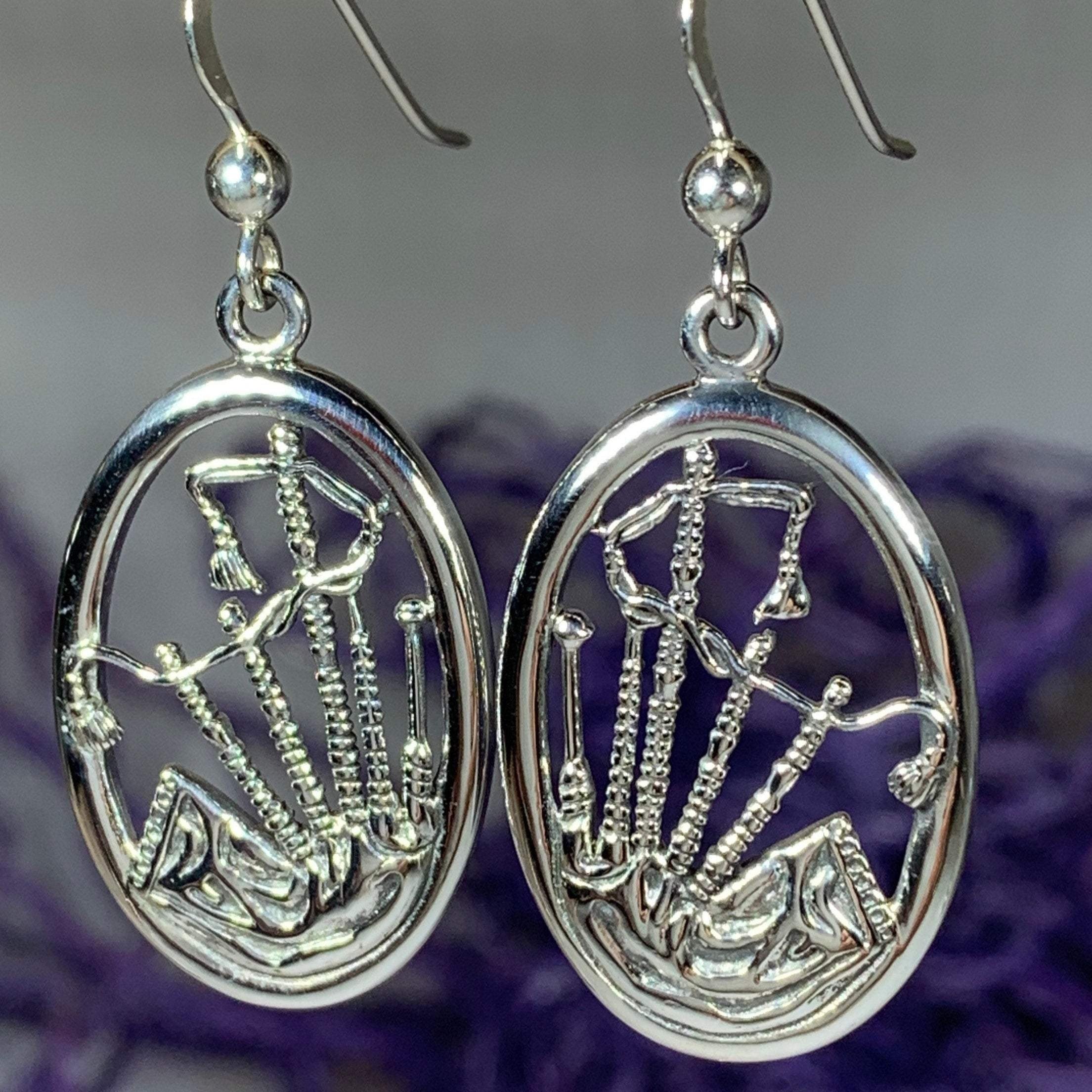 Celtic Bagpipes Earrings