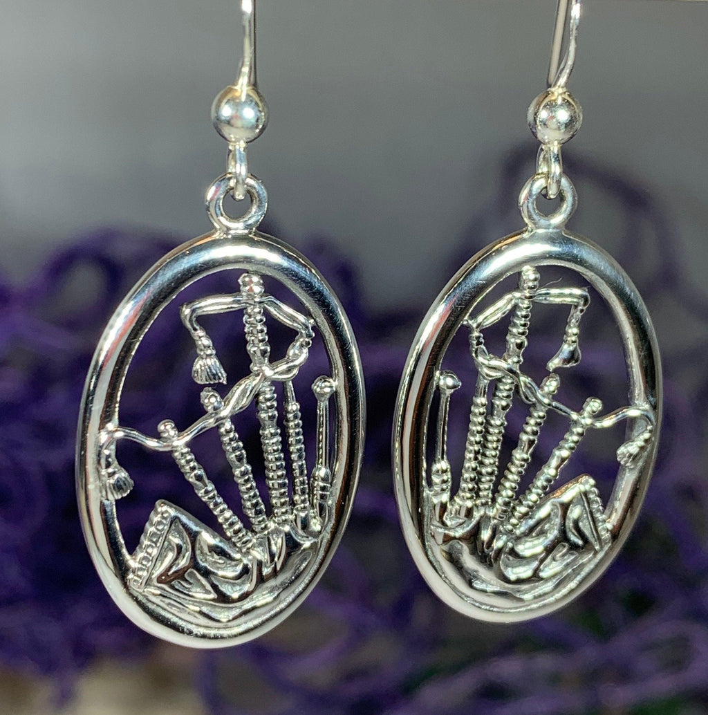 Celtic Bagpipes Earrings
