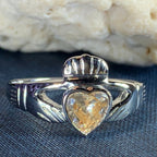 Champagne Diamond Claddagh Ring