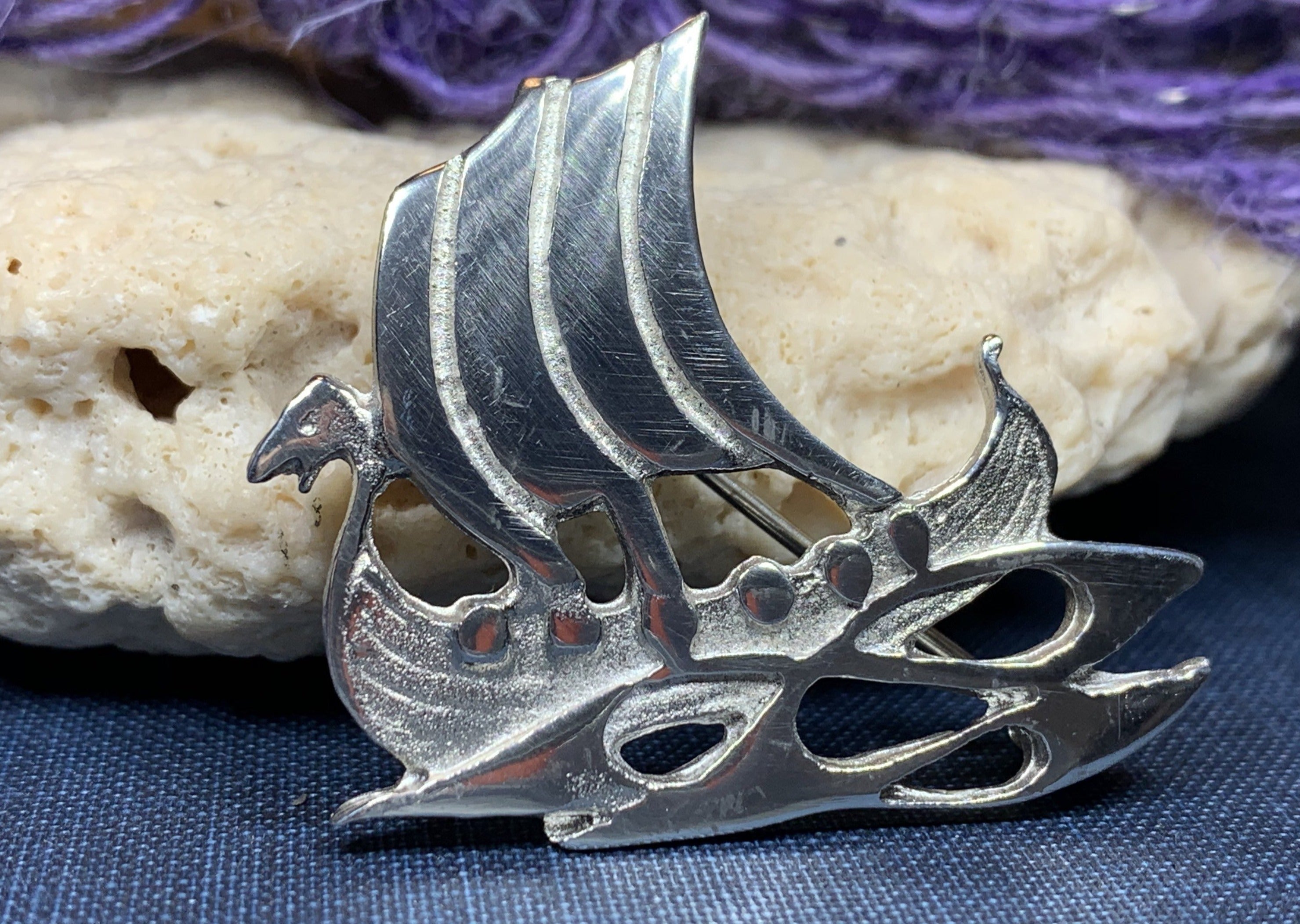 Viking Ship Brooch