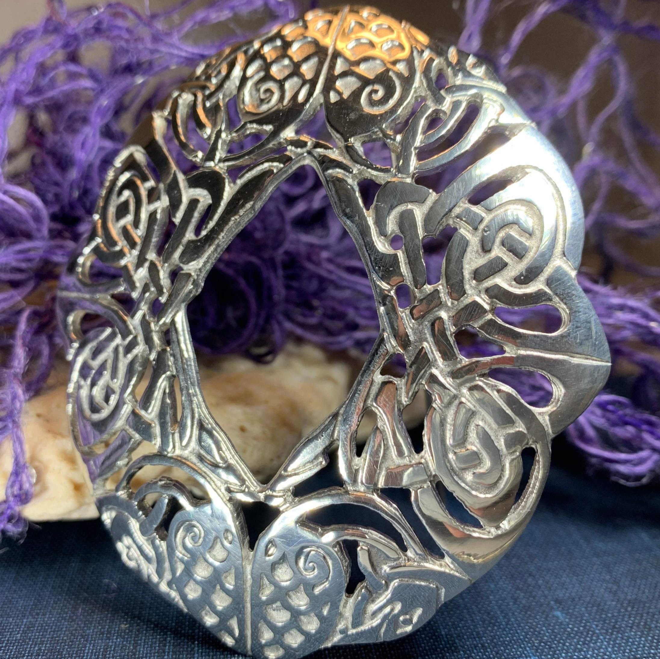 Large Celtic Birds Brooch