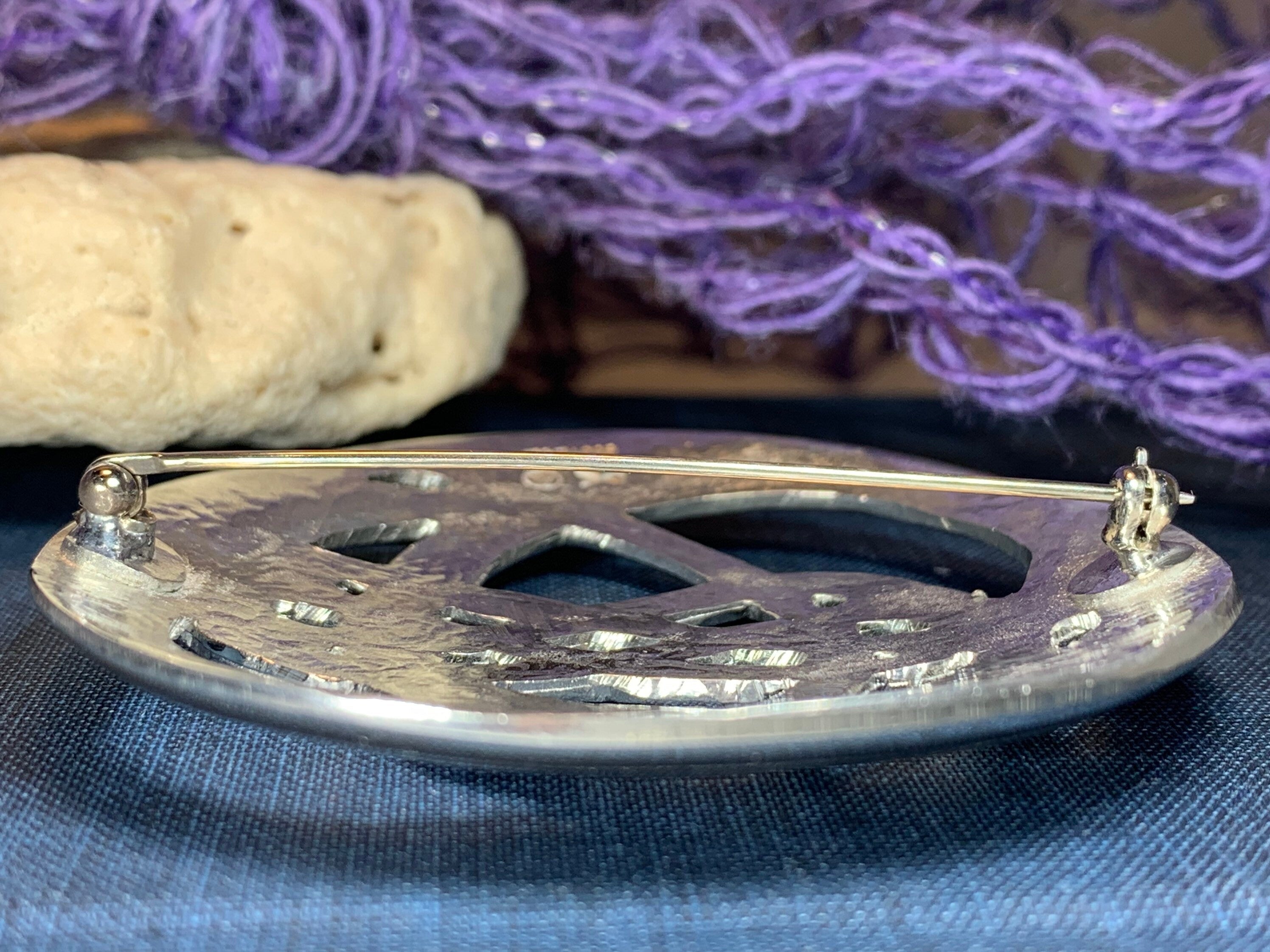 Amity Celtic Knot Tartan Brooch