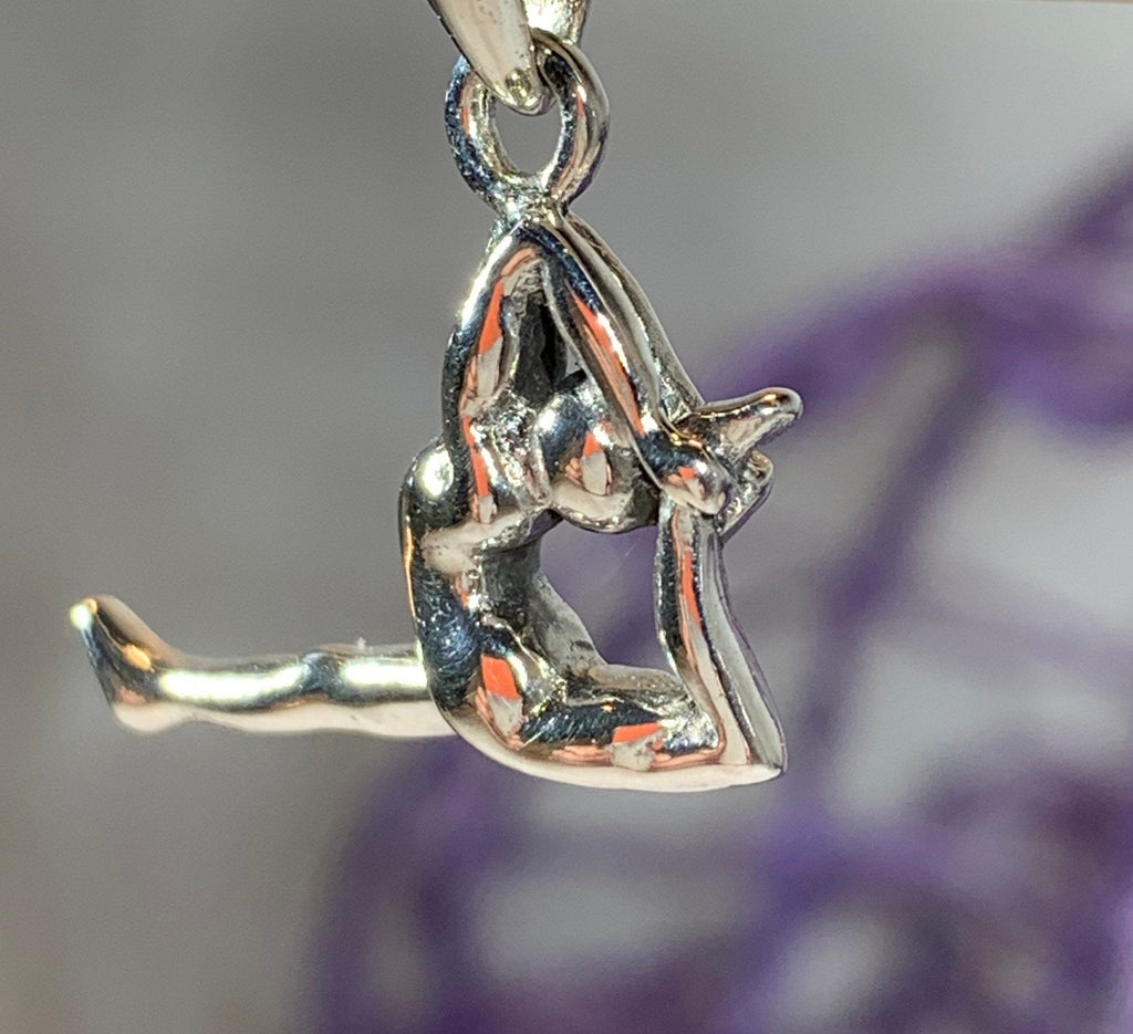 Silver Yoga Pose Necklace