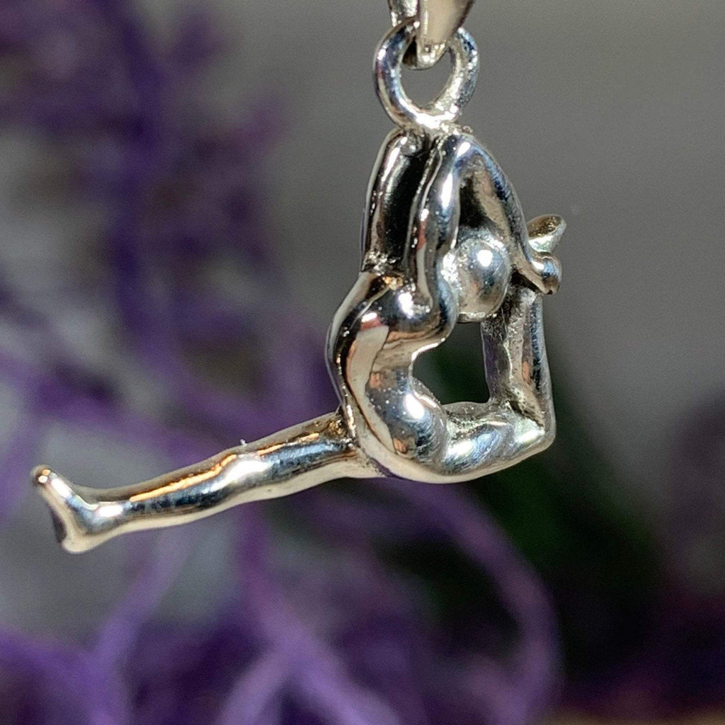 Silver Yoga Pose Necklace