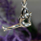 Silver Yoga Pose Necklace