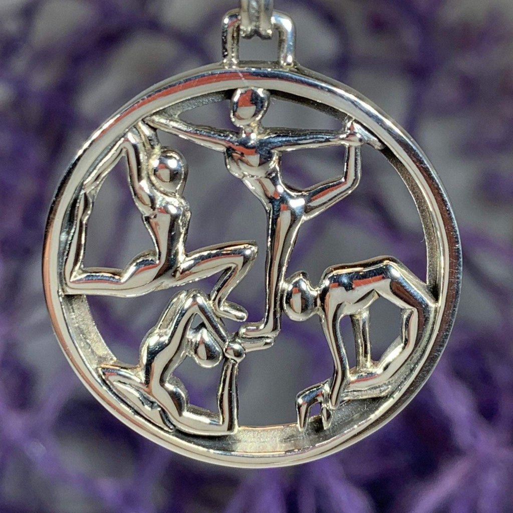 Round Yoga Pose Necklace